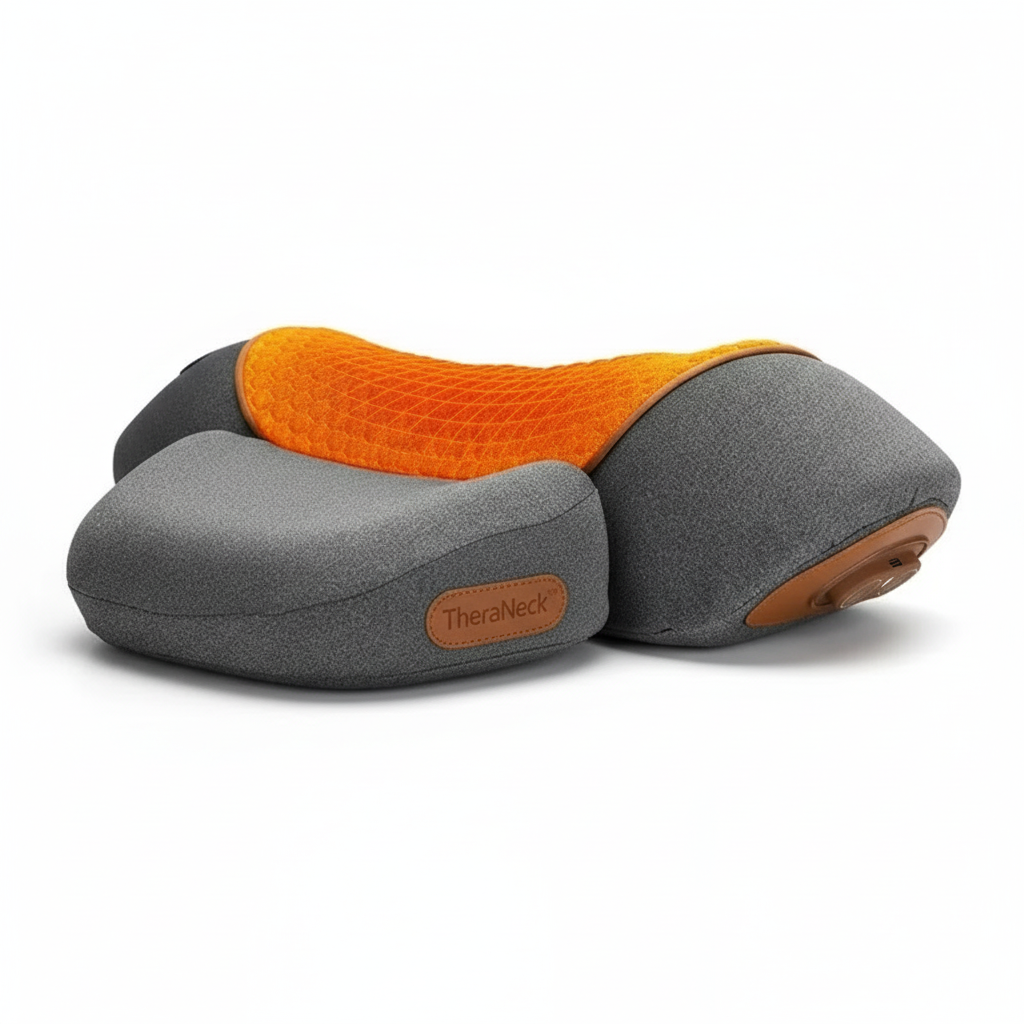 Electric Neck Massager Cervical Pillow Hot Compress Neck Stretch Heating Vibration Neck Shoulder Massage Pillow Back Traction