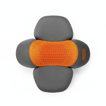 Electric Neck Massager Cervical Pillow Hot Compress Neck Stretch Heating Vibration Neck Shoulder Massage Pillow Back Traction